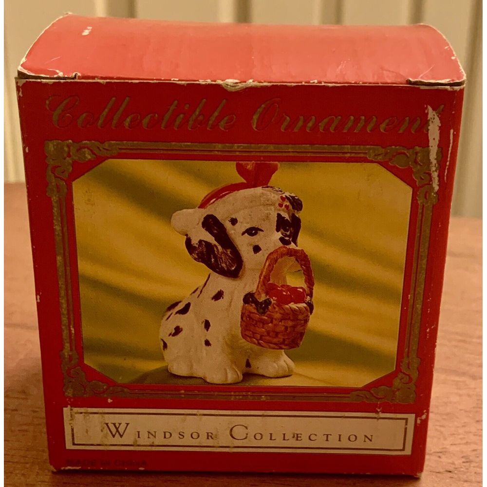 Vintage WINDSOR COLLECTION Dog Christmas Ornament Dalmatian
